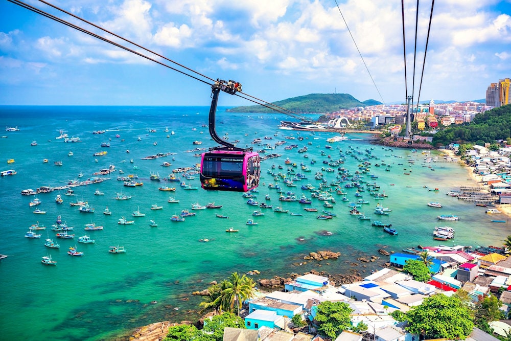 Phu Quoc's 574 square kilometers make it larger than Singapore, stretching 50km from north to south with endless beaches and jungle to explore